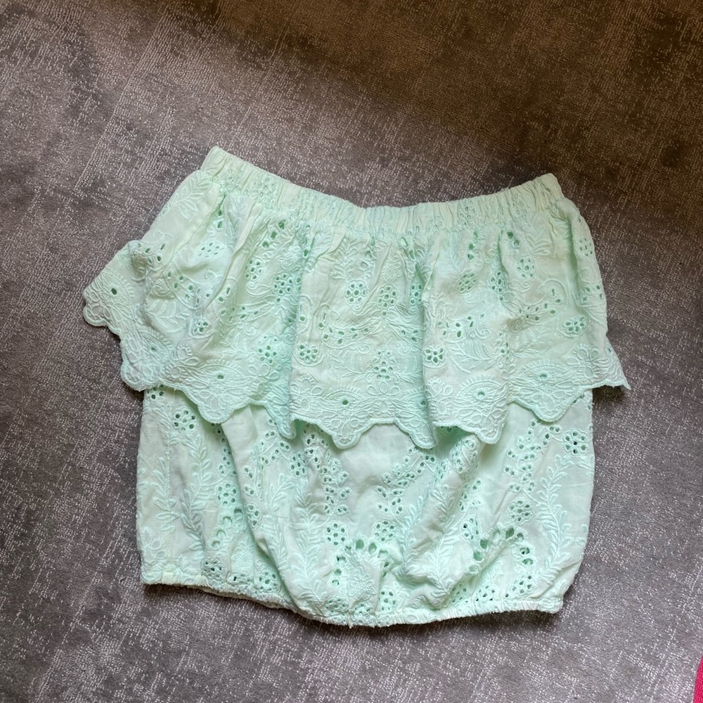 Mint green tube top!!